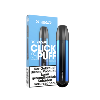 X-Bar Click & Puff Kit Blau