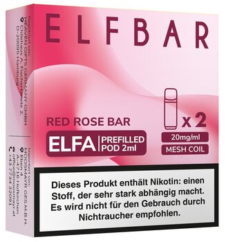 ELFA Pods Red Rose Bar