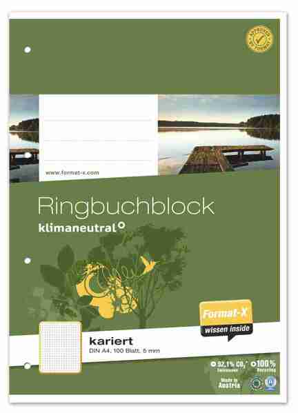 Ringbuchblock A4/100 kar.