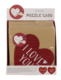 Geschenkkarte Puzzle Herzform