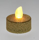 LED Teelicht Gold-Glitzer