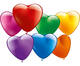 Luftballons Bunte Herzen 10er