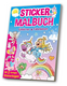 Sticker Malbuch A4/64 S. sort.