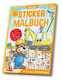 Sticker Malbuch A4/64 S. sort.