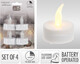 LED Teelicht flackernd 4er