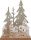Holz-Deko Landschaft LED 15 cm