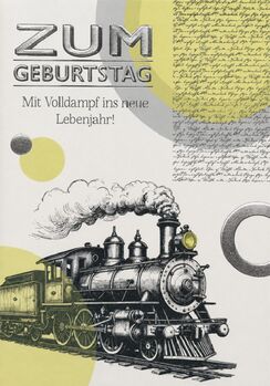 Bill. Geburtstag Lokomotive