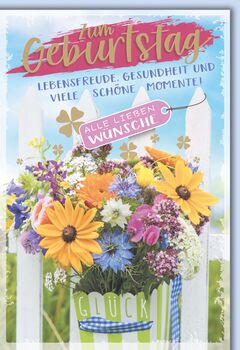 Bill. Geburtstag Blumen