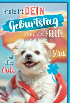 Bill. Geburtstag Hund