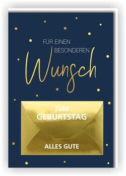 Bill. Geburtstag Geld Blau