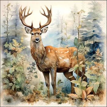 Servietten 33/33 Hirsch