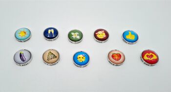 Magnet Glücks-Emoji mit Spruch
