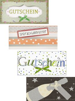 Gutscheinhüllen / 12 Stk.