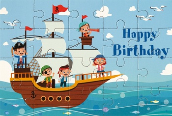 Bill. Geburtstag Puzzle-Card