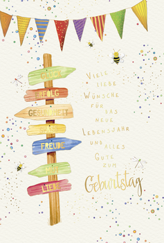 Bill. Geburtstag Wegweiser