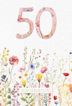 Bill. Fixzahl Blumen 50