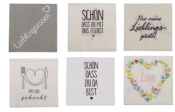 Servietten Sortiment 33/33 cm