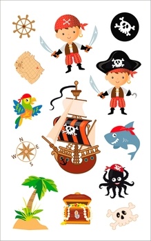 Schmucketiketten Piraten