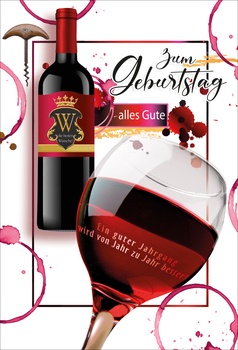 Bill. Geburtstag Rotwein