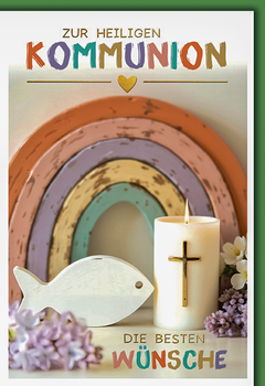 Bill. Kommunion Fisch/Kerze