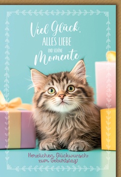 Bill. Geburtstag Katze