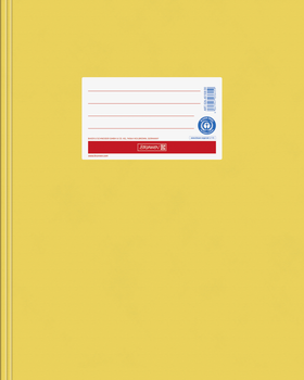 Papier Heftschoner Quart gelb