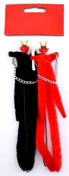 Chenille Krampus mit Rute