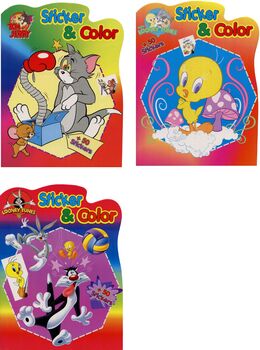 Mal- & Stickerbuch, 3 Motive
