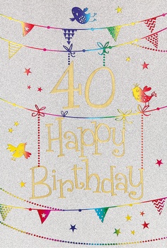 Bill. Fixzahl Glitter  40