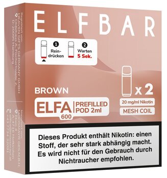 ELFA Pods Brown / Tobacco