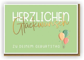 Bill. Geburtstag Schrift quer