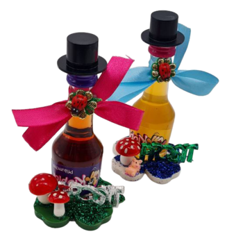 Schnaps (Klopfer) 10cm + Deko