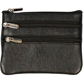 Schlüsseltasche Leder schwarz