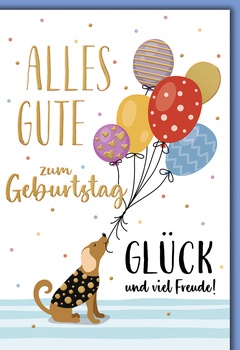 Bill. Gebtg. Luftballon/Hund