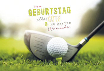 Bill. Geburtstag Golf