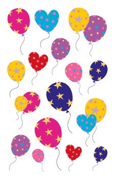 Schmucketiketten Ballons