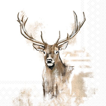 Servietten 33/33 Hirsch