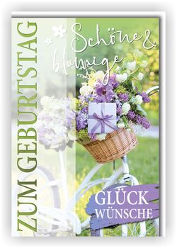 Bill. Geburtstag Blumen-Rad