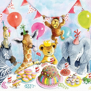 Servietten 33/33 Party Animals