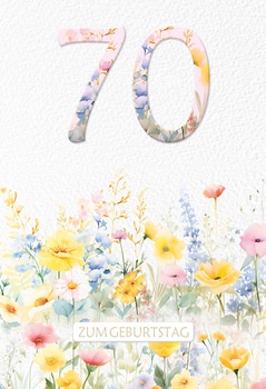 Bill. Fixzahl Blumen 70