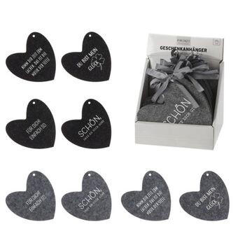 Geschenkanhänger Filz-Herz