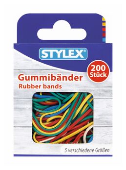 Gummiringe 3-6 cm sort./200