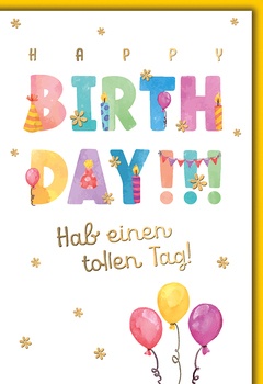 Bill. Geburtstag  Luftballon