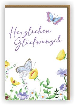 Bill. Glückwunsch Blumen