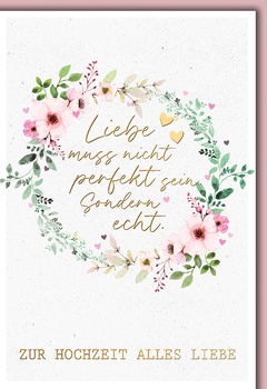 Bill. Vermählung Blumenkranz