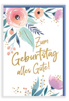 Bill. Geburtstag Floral