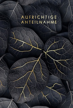 Bill. Trauer Blätter go/schw.