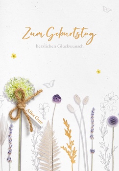 Bill. Geburtstag Blumen