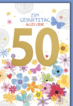 Bill. Geb. Fixzahl Blumen 50