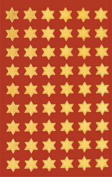 Whn-Sticker Sterne gold